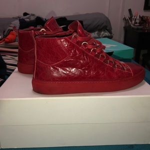 Balenciaga Red Leather Men size 10